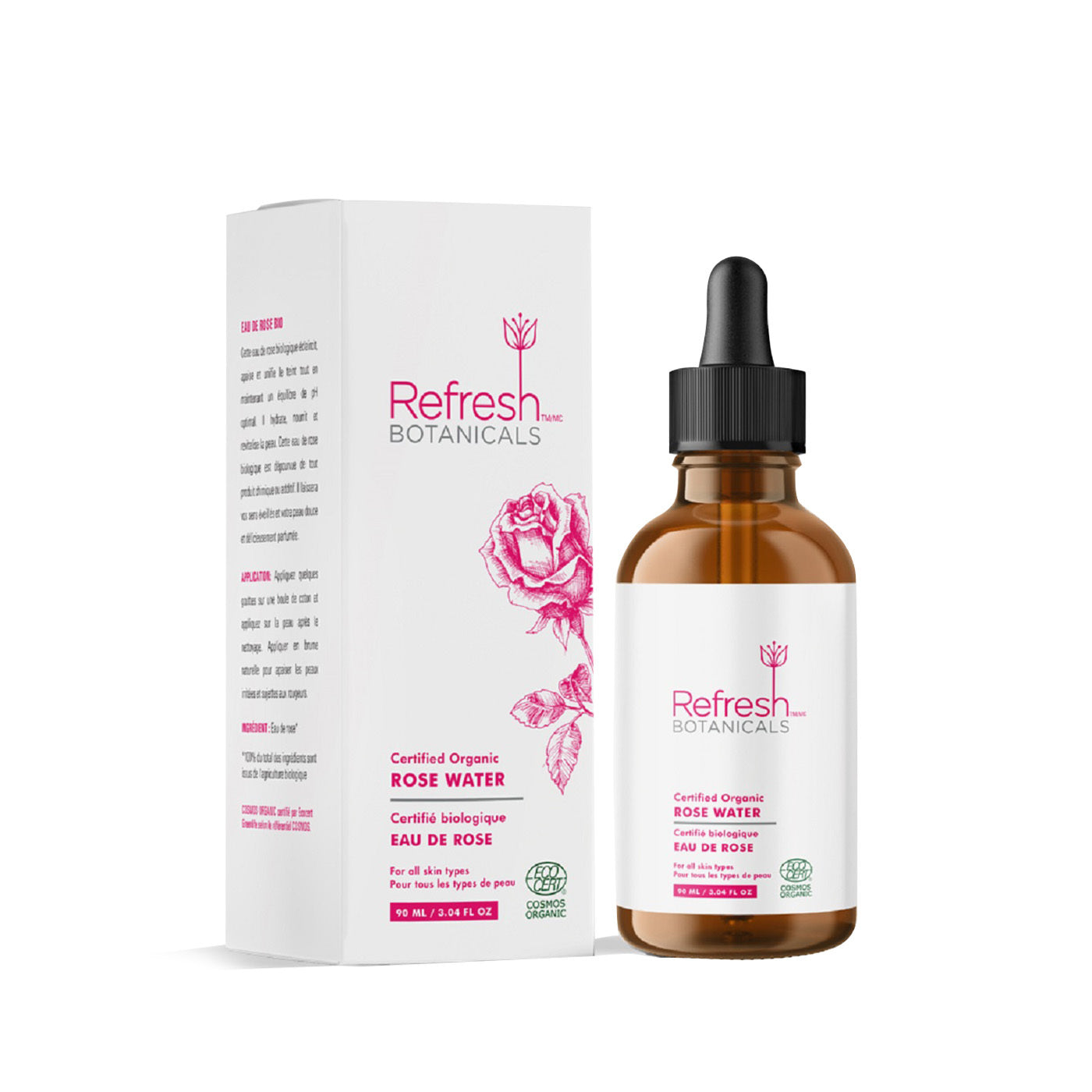 ECOCERT Certified Organic Rose Water – Refresh Botanicals